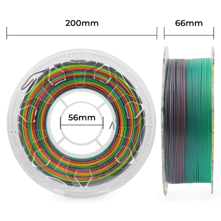 Creality CR-PLA Filament 1kg - Rainbow image 3
