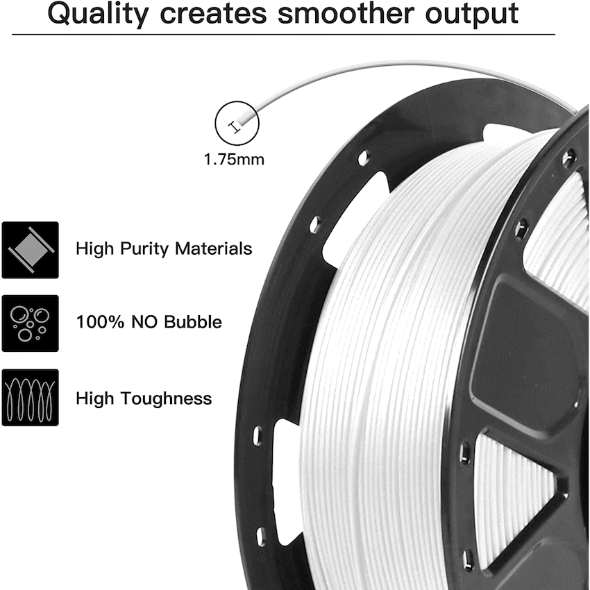 Ender PLA Filament - White (1kg) - Image 3