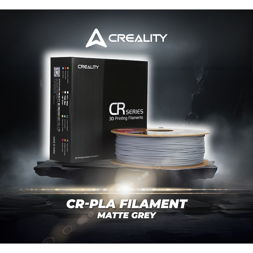 Creality CR-PLA Filament - Matte Grey 1kg image 6