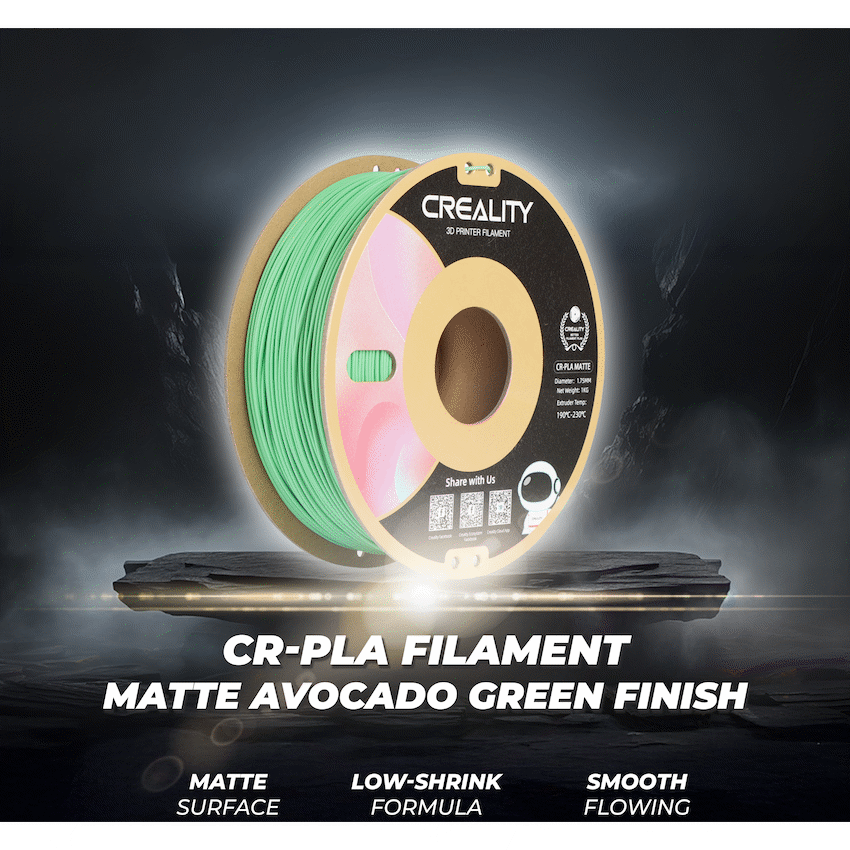 Creality CR-PLA Filament, Matte Avocado Green, 1Kg image 6