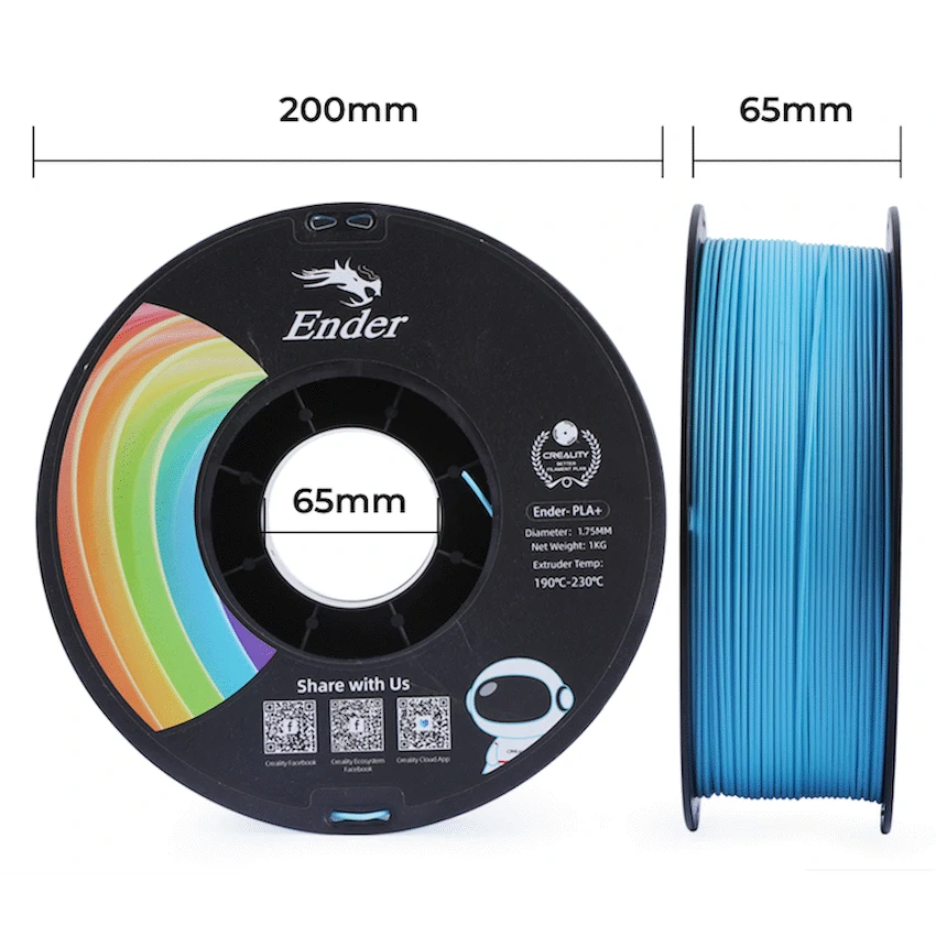 Ender PLA+ Filament Blue 1kg image 2