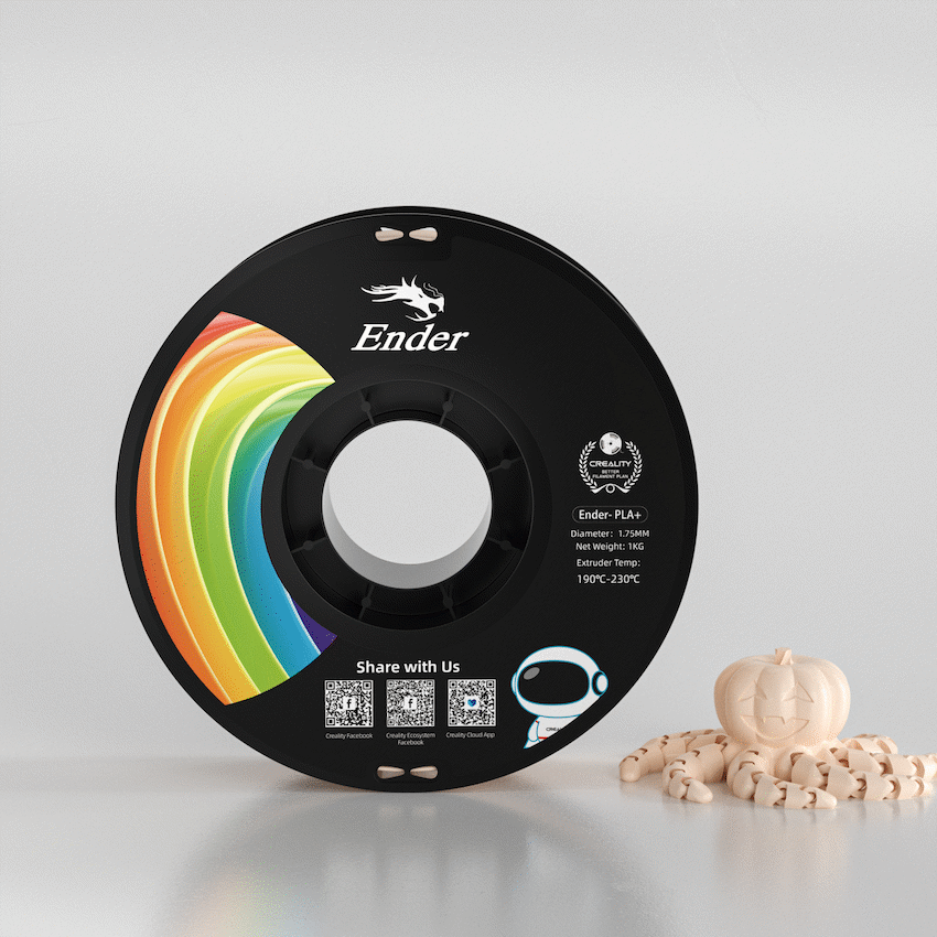Ender PLA+ Filament 1kg - Beige image 2
