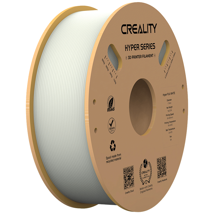 Creality Hyper PLA High-Speed White Filament 1kg image 2
