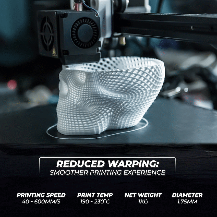 Creality Hyper PLA High-Speed White Filament 1kg image 4