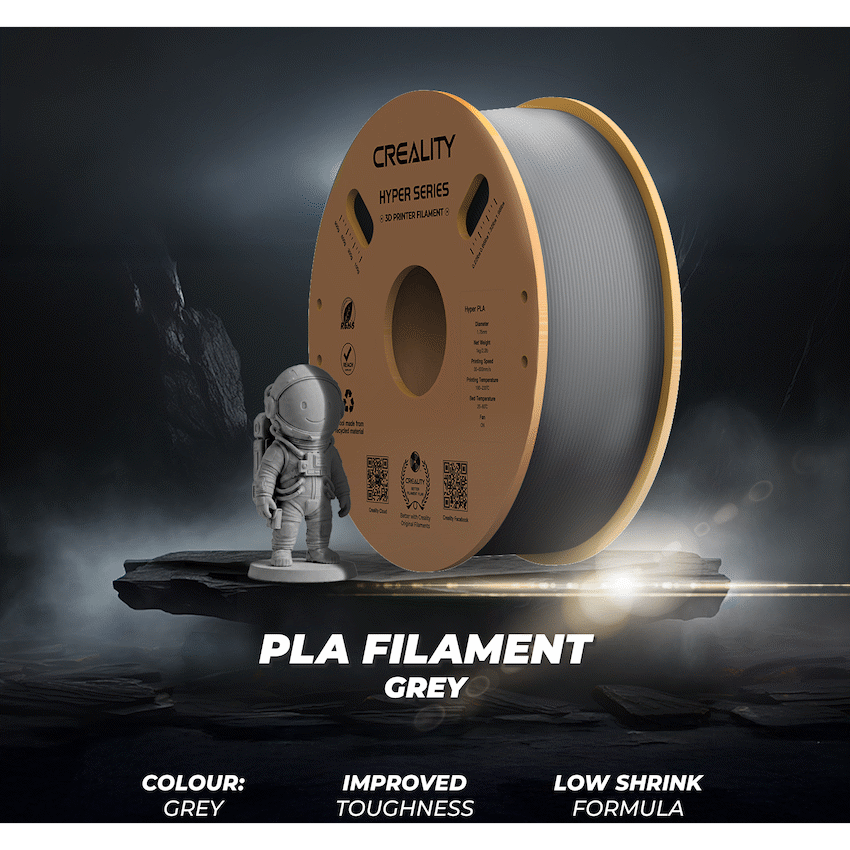 Creality Hyper PLA High-Speed Grey Filament 1kg image 3