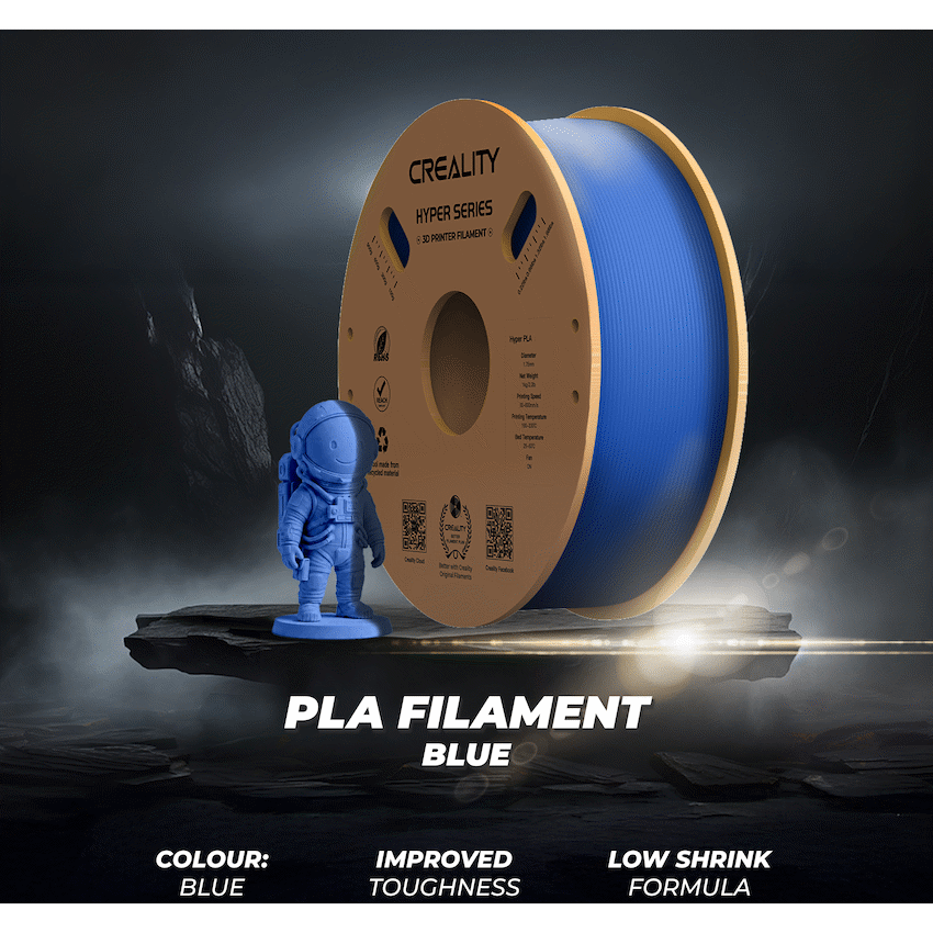 Creality Hyper PLA High-Speed Blue Filament 1kg image 3