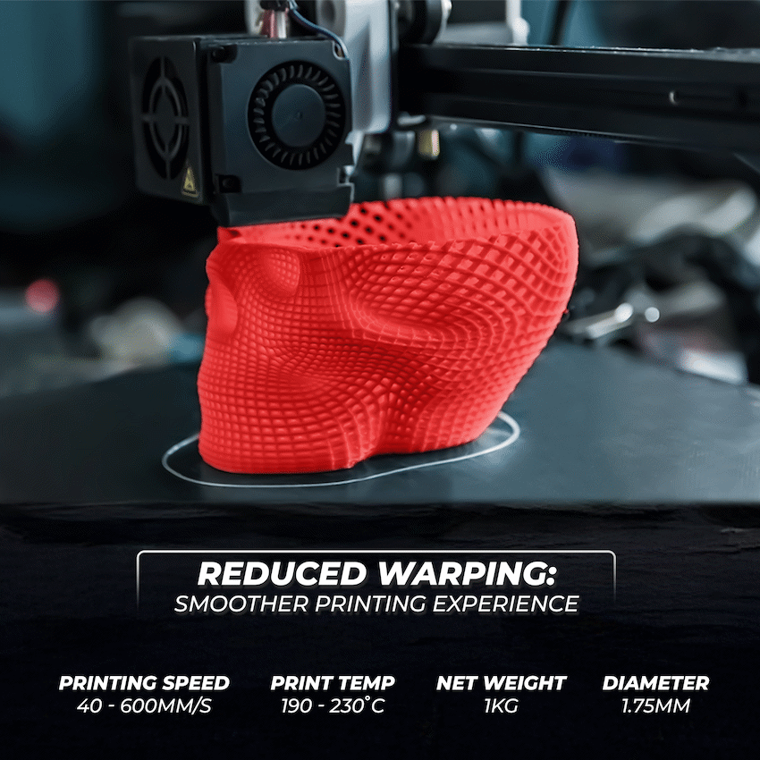 Creality Hyper PLA High-Speed Red Filament 1Kg image 4