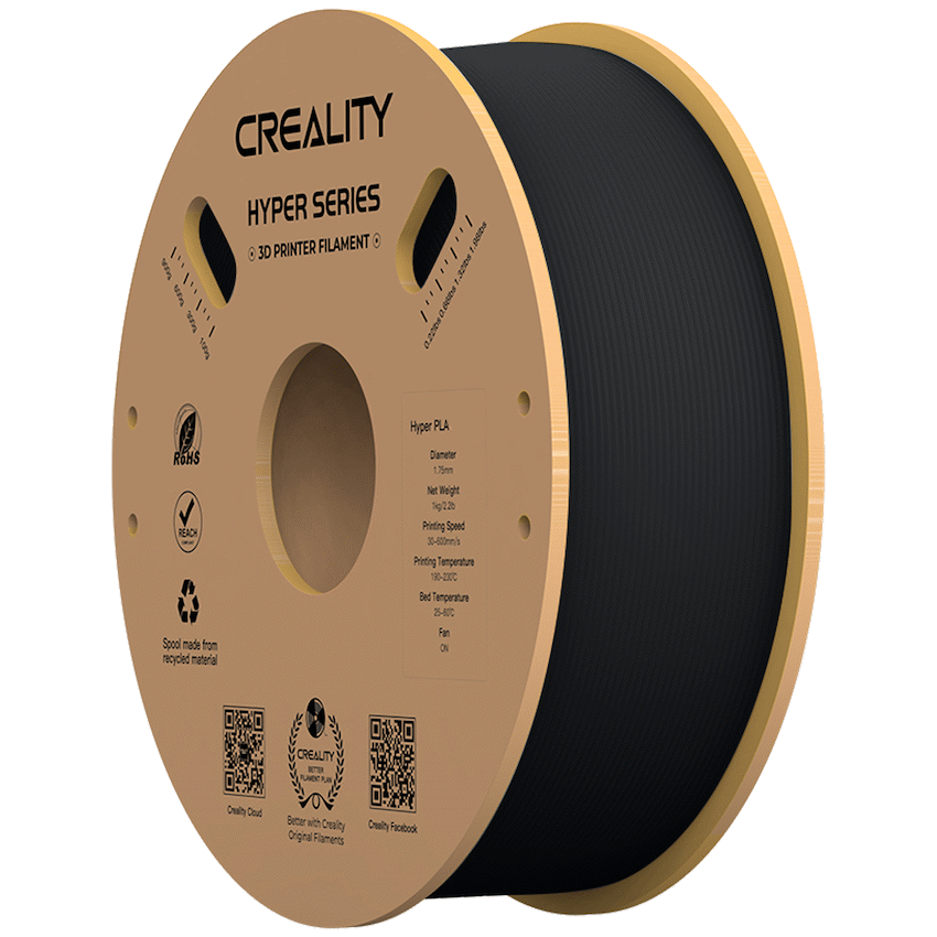 Creality Hyper PLA High-Speed Black Filament 1kg image 2