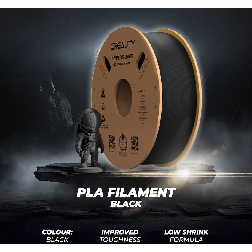 Creality Hyper PLA High-Speed Black Filament 1kg image 3