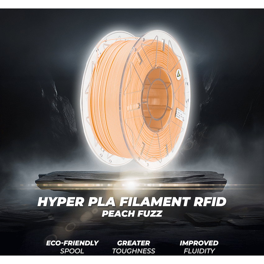 Creality Hyper PLA Filament RFID Peach Fuzz - Image 3
