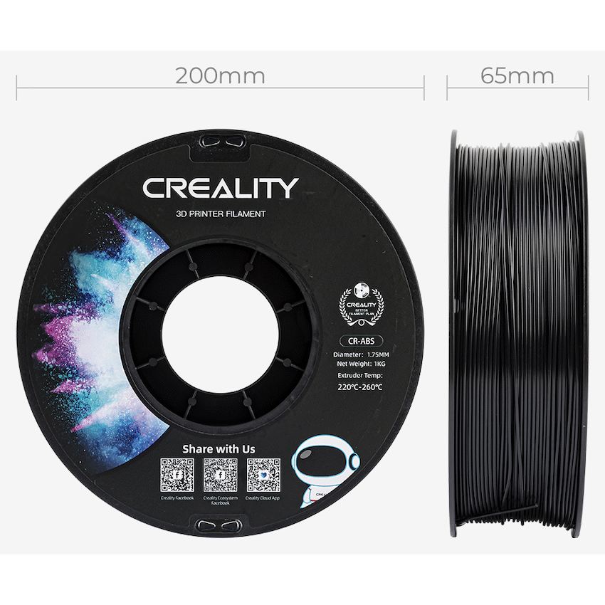 Creality ABS Filament - Black 1kg image 5
