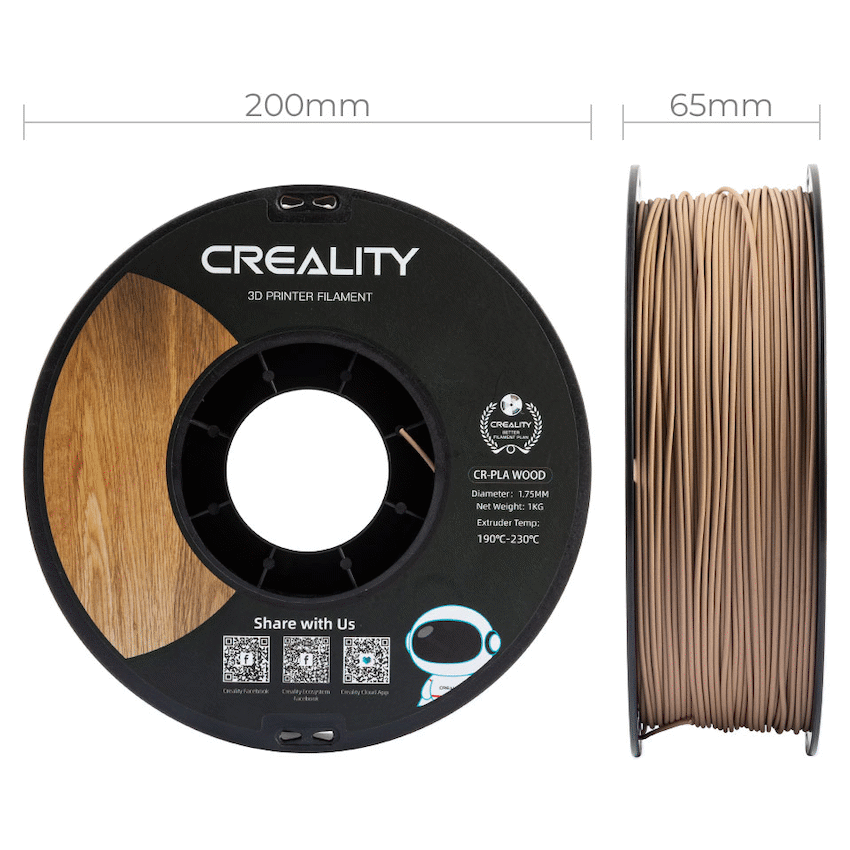 Creality Wood Filament White Pine 1kg image 3