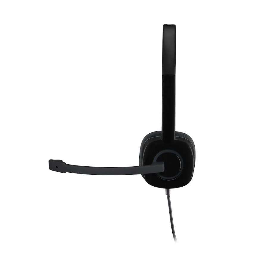 Logitech(R) H151 Stereo Wired Headset - Black - Image 4