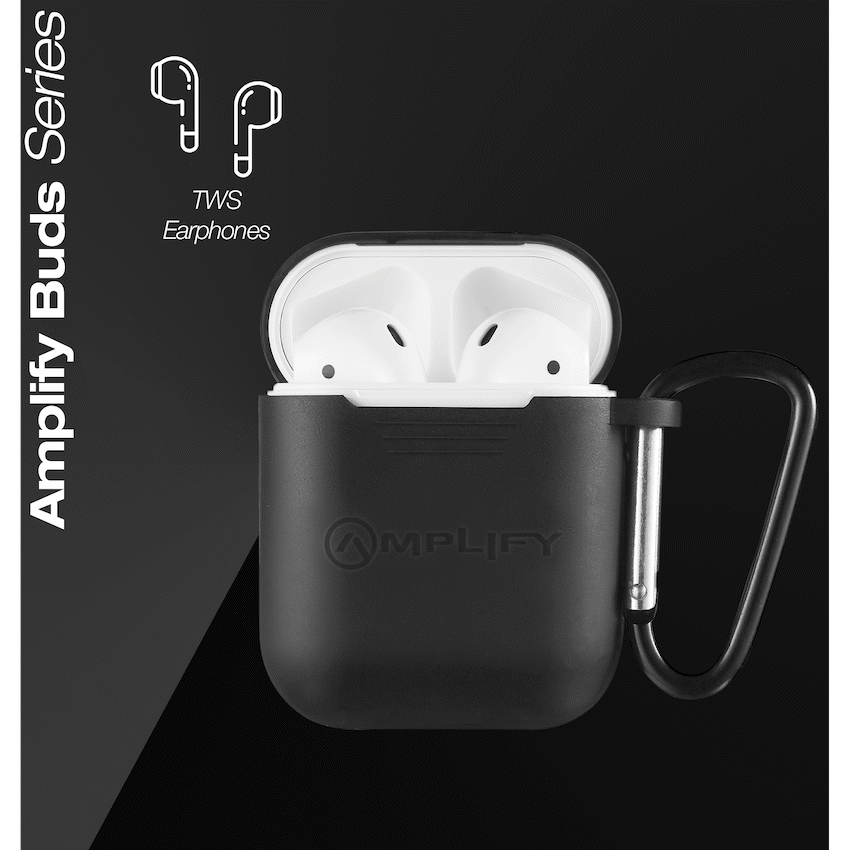 Amplify Buds Series True Wireless Earphones with Silicone Accessories - Black - Image 3