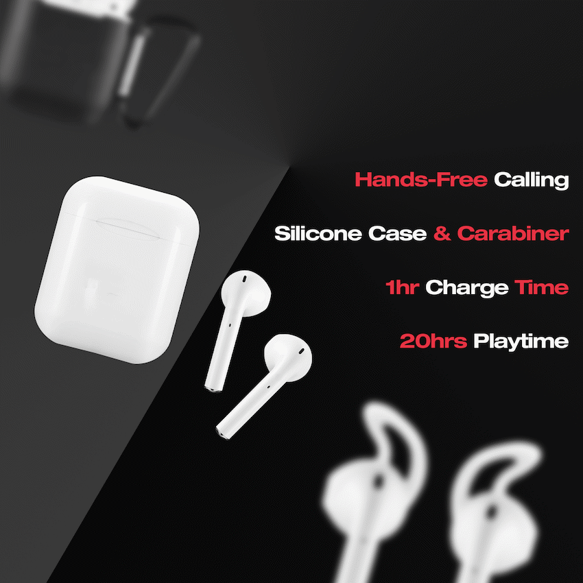 Amplify Buds Series True Wireless Earphones with Silicone Accessories - Black - Image 4