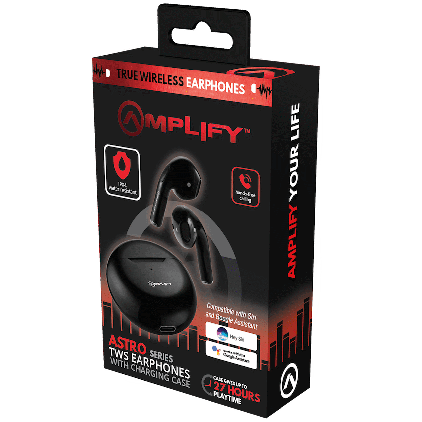 Amplify Astro Series True Wireless Earphones - Black image 2