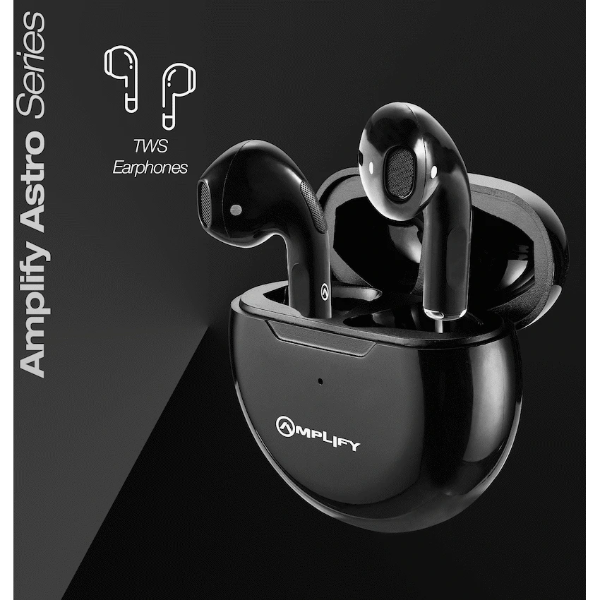 Amplify Astro Series True Wireless Earphones - Black image 3