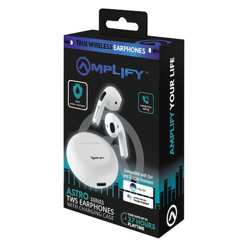 Amplify Astro Series True Wireless Earphones - White image 2