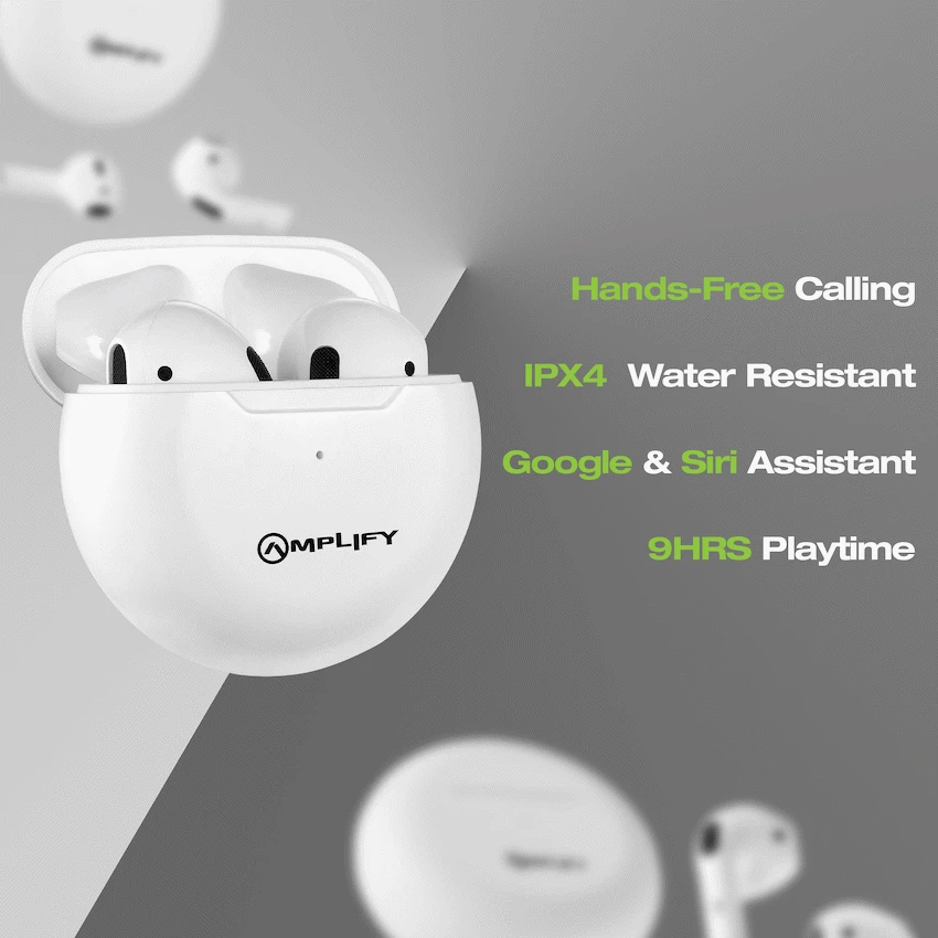 Amplify Astro Series True Wireless Earphones - White image 4
