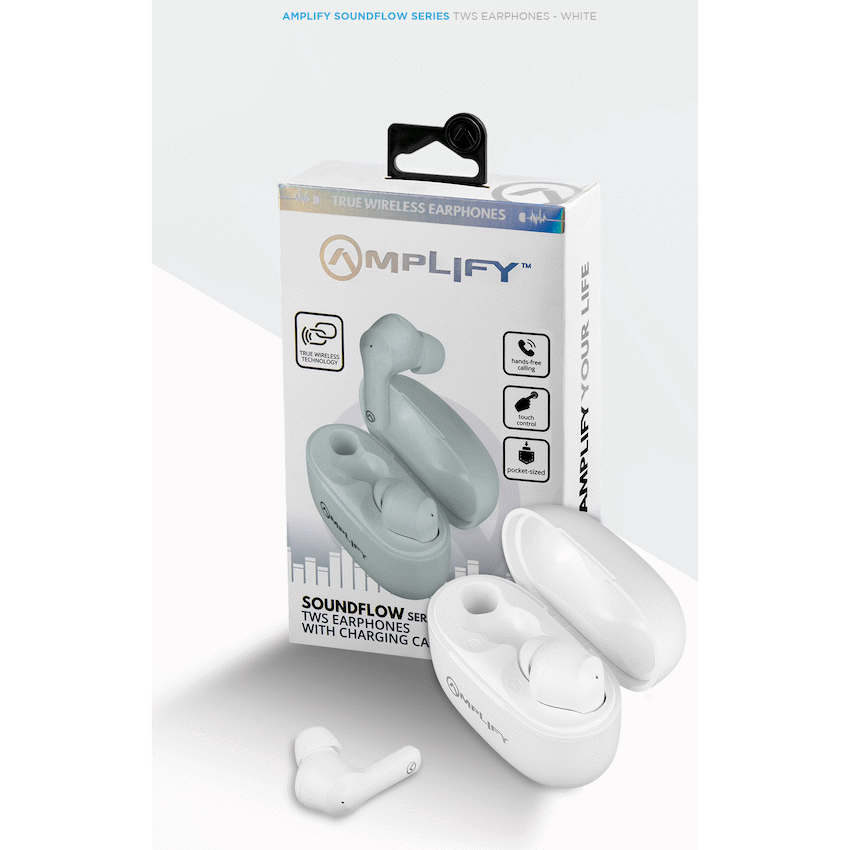 Amplify Soundflow Series TWS Earphones - White image 9