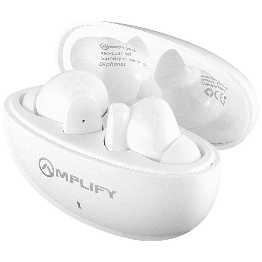 Amplify SoundSync Series True Wireless Earphones - White