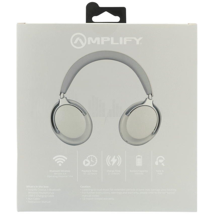 Amplify Chorus 3 Bluetooth Wireless Headphones - Nude - Image 11