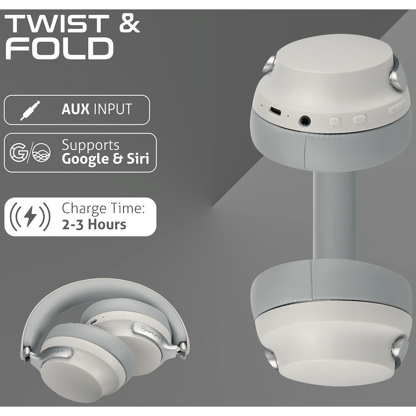 Amplify Chorus 3 Bluetooth Wireless Headphones - Nude - Image 4
