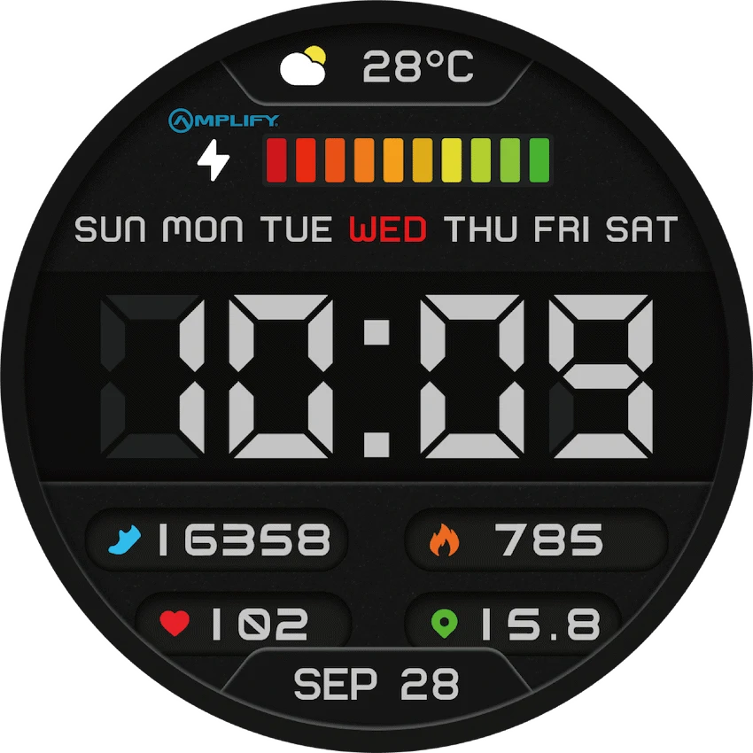 Amplify Compete Series Smart Watch - Gold - Image 6