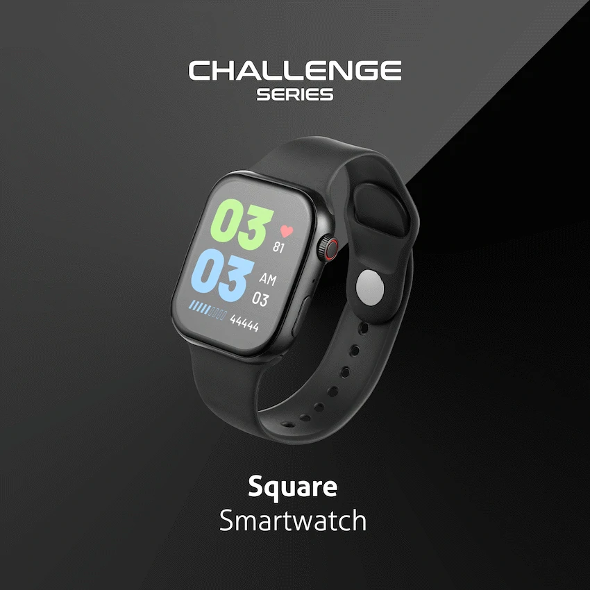 Amplify Challenge Series Square Smartwatch - Black - Image 6