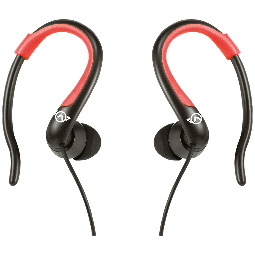 Amplify Sport Rapid Series Earbuds with Pouch - Black/Red