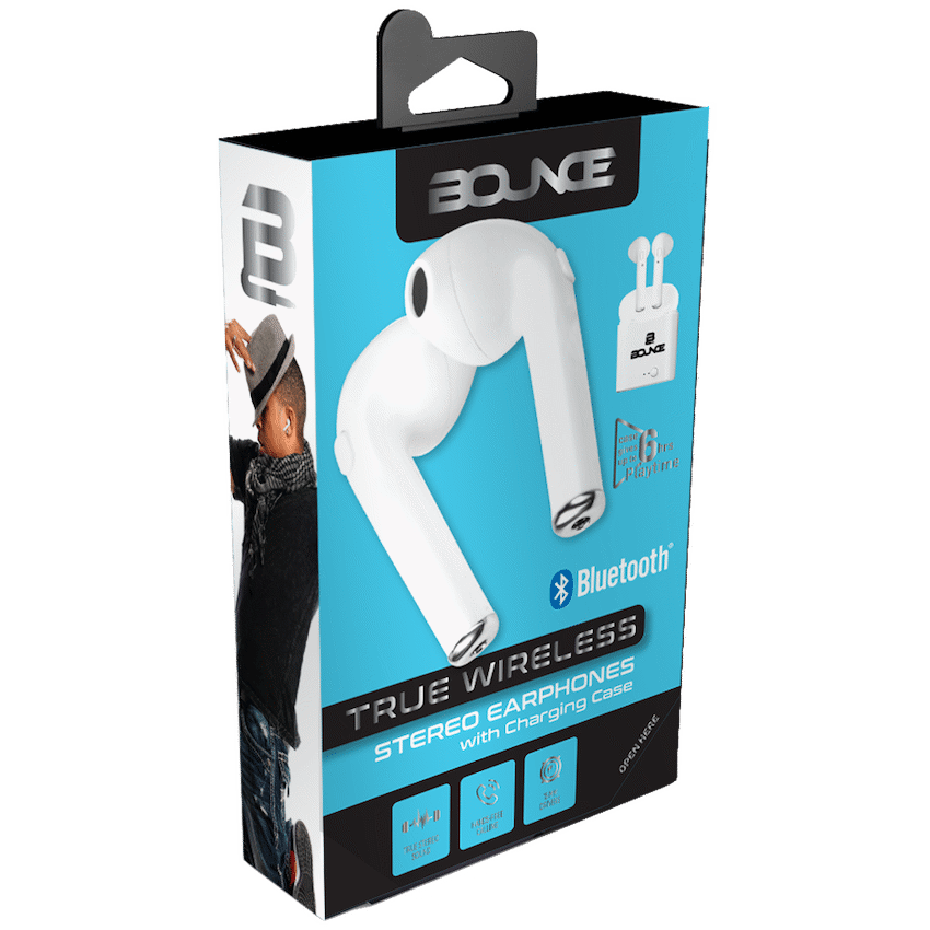 Bounce Clef Series TWS Earphone Pods - White image 2
