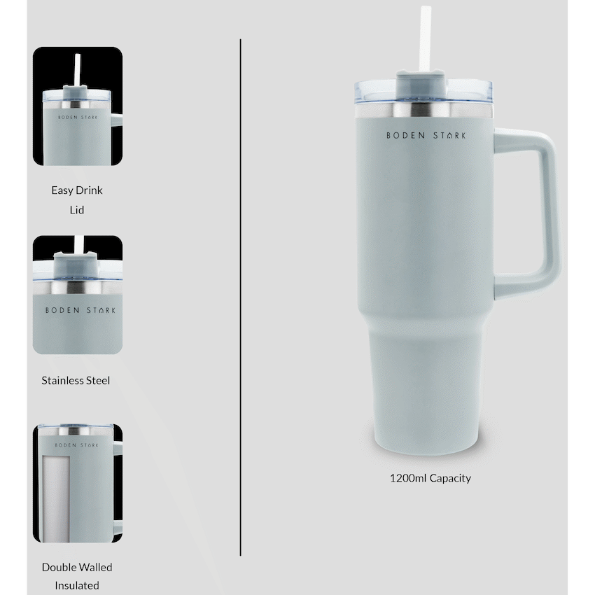 Boden Stark 1200ml Travel Mug - Grey - Image 14