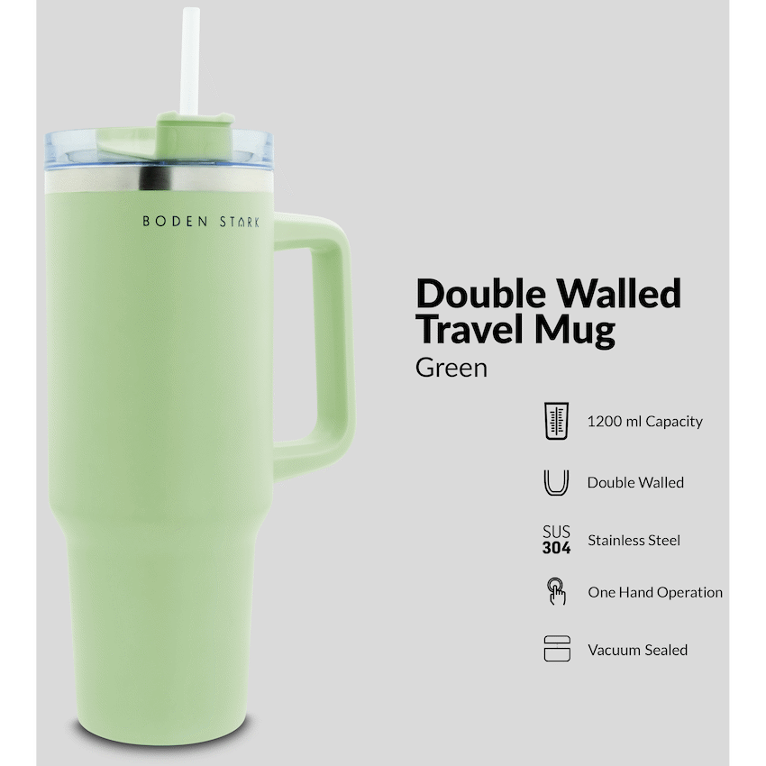 Boden Stark 1200ml Travel Mug Green - Image 13