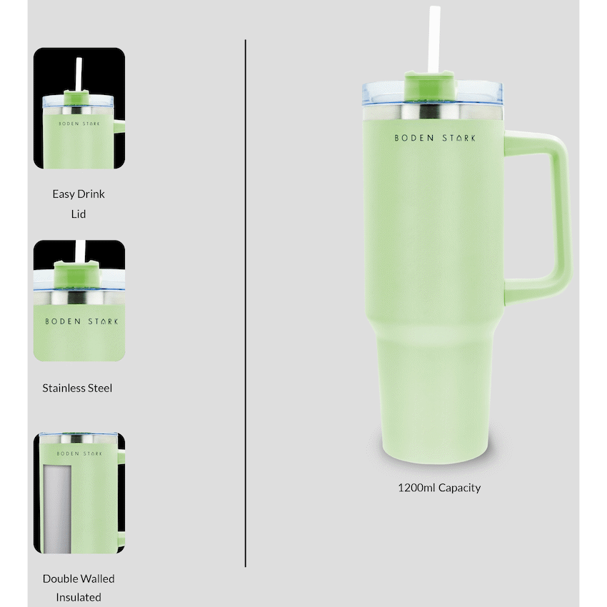 Boden Stark 1200ml Travel Mug Green - Image 14