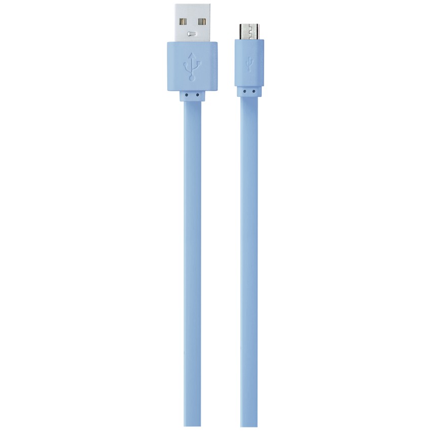 Volkano Micro USB Cable - Slim Series - Light Blue