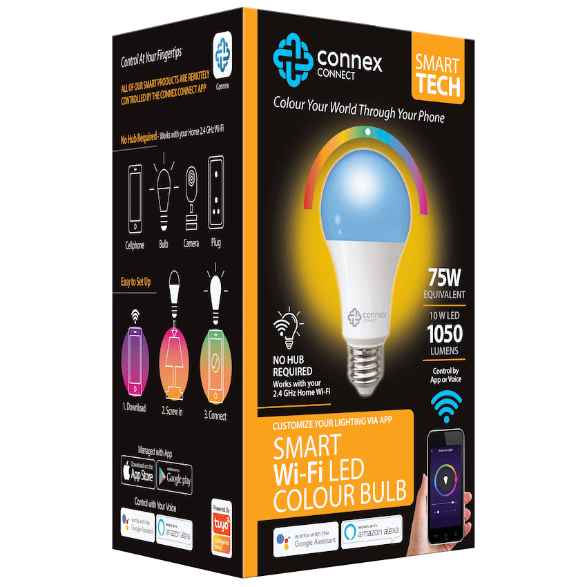 Smart Wi-Fi Bulb 10w LED RGB White Screw image 2