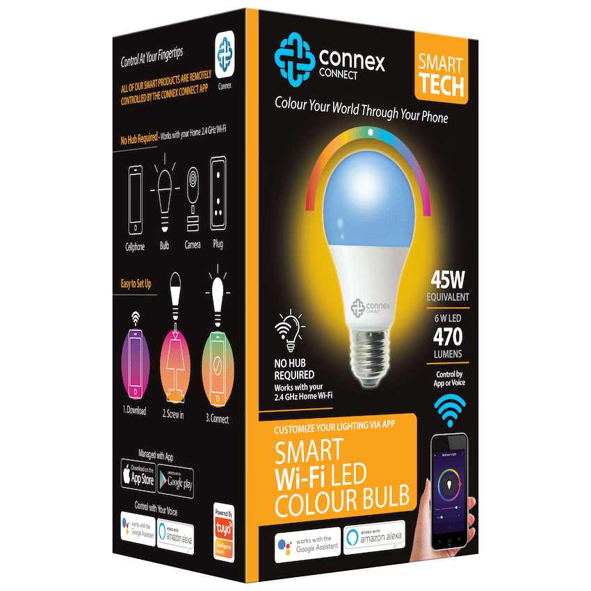 Smart Wi-Fi Bulb 6w LED RGB White Screw image 2
