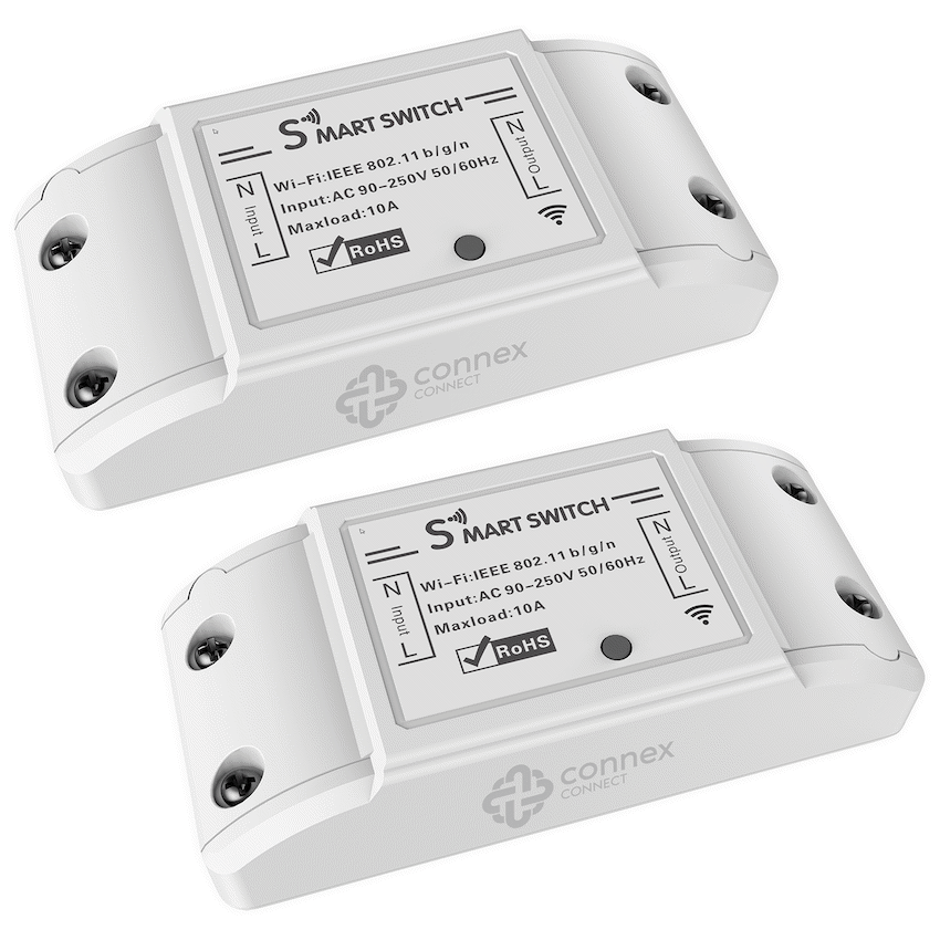 Smart Wi-Fi Switch 10a Twin Pack
