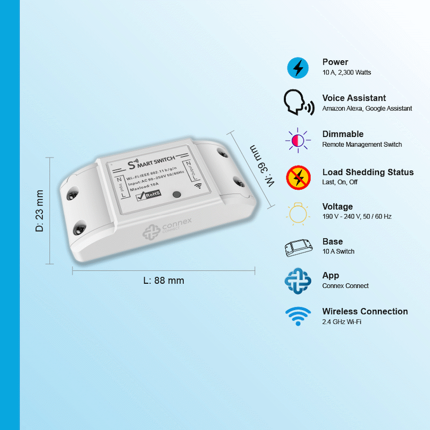 Smart Wi-Fi Switch 10a Twin Pack image 4