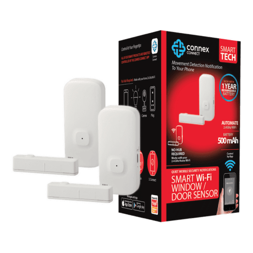 Smart Wi-Fi Door Window Sensor Rechargeable Twin Pack image 2
