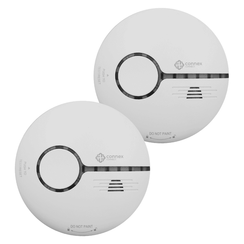 Smart Wi-Fi Smoke Detector Alarm Twin Pack