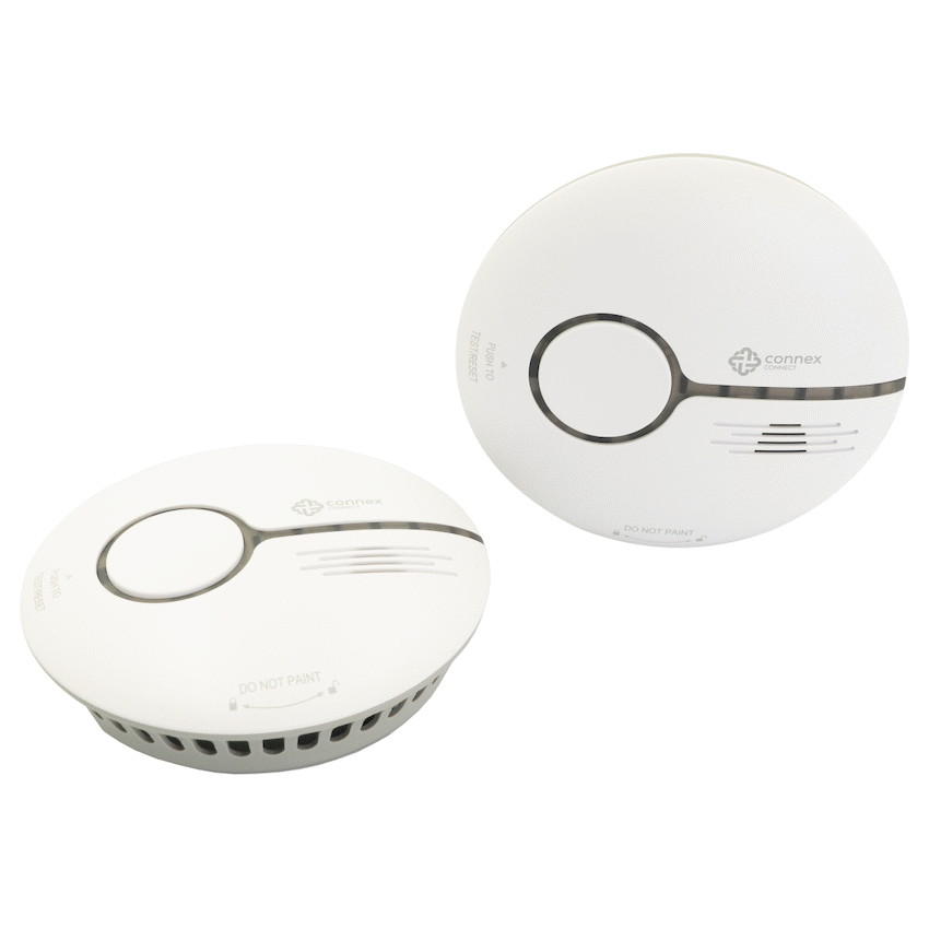 Smart Wi-Fi Smoke Detector Alarm Twin Pack image 2