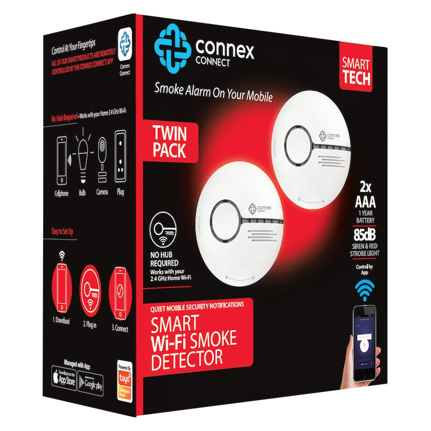 Smart Wi-Fi Smoke Detector Alarm Twin Pack image 26