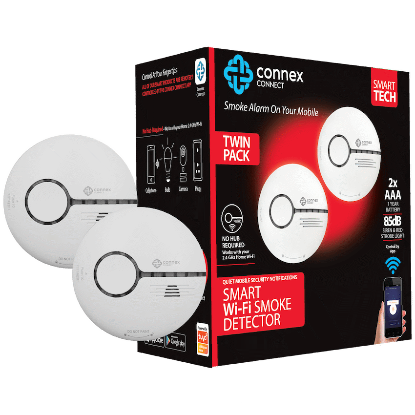 Smart Wi-Fi Smoke Detector Alarm Twin Pack image 6