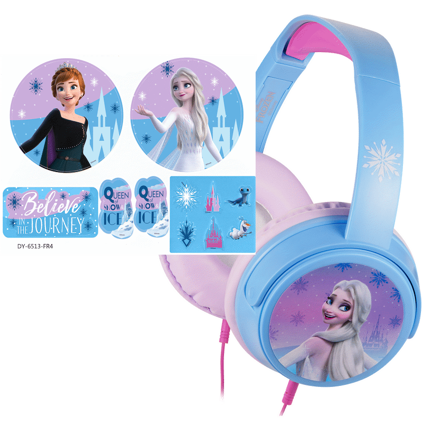 Disney Frozen Auxiliary headphones with 11 Stickers