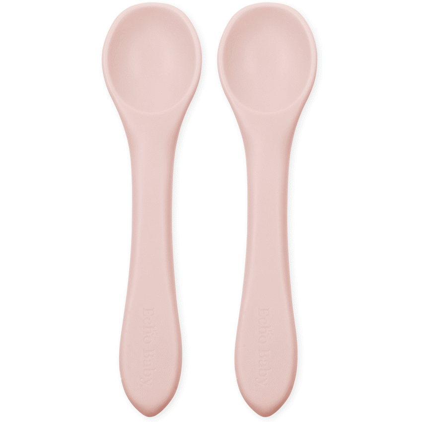 Echo Baby Silicone Feeding Spoons 2-Pack - Rose