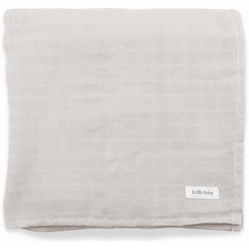 Echo Baby Muslin Swaddle Blanket - Stone