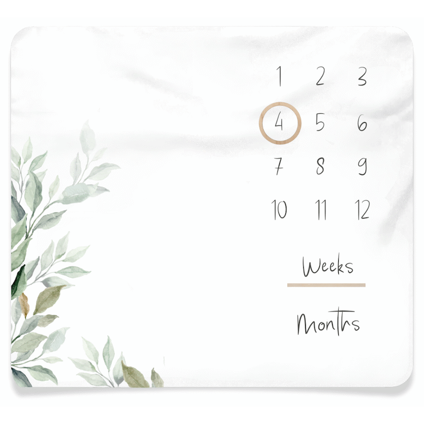 Echo Baby Milestone Blanket - Forest