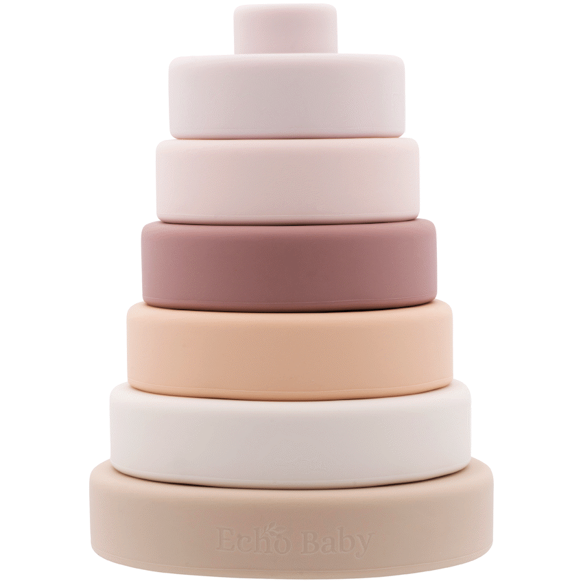 Echo Baby Silicone Stacking Rings - Sunset
