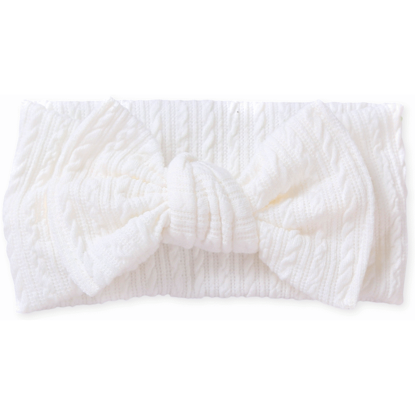 Echo Baby Bow Headband - Snow